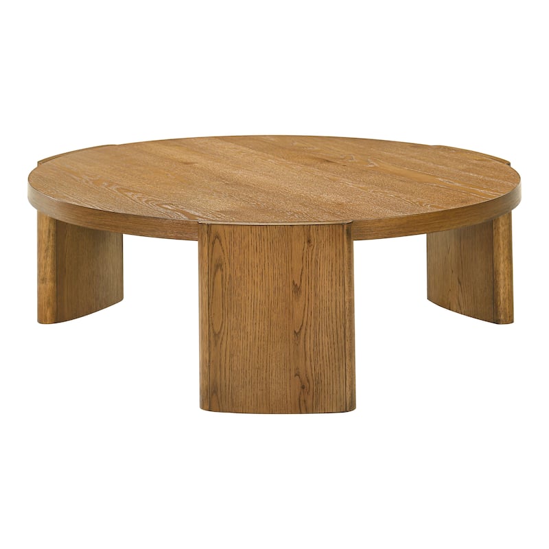 Furniture of America Minst Modern Wood Round Coffee Table
