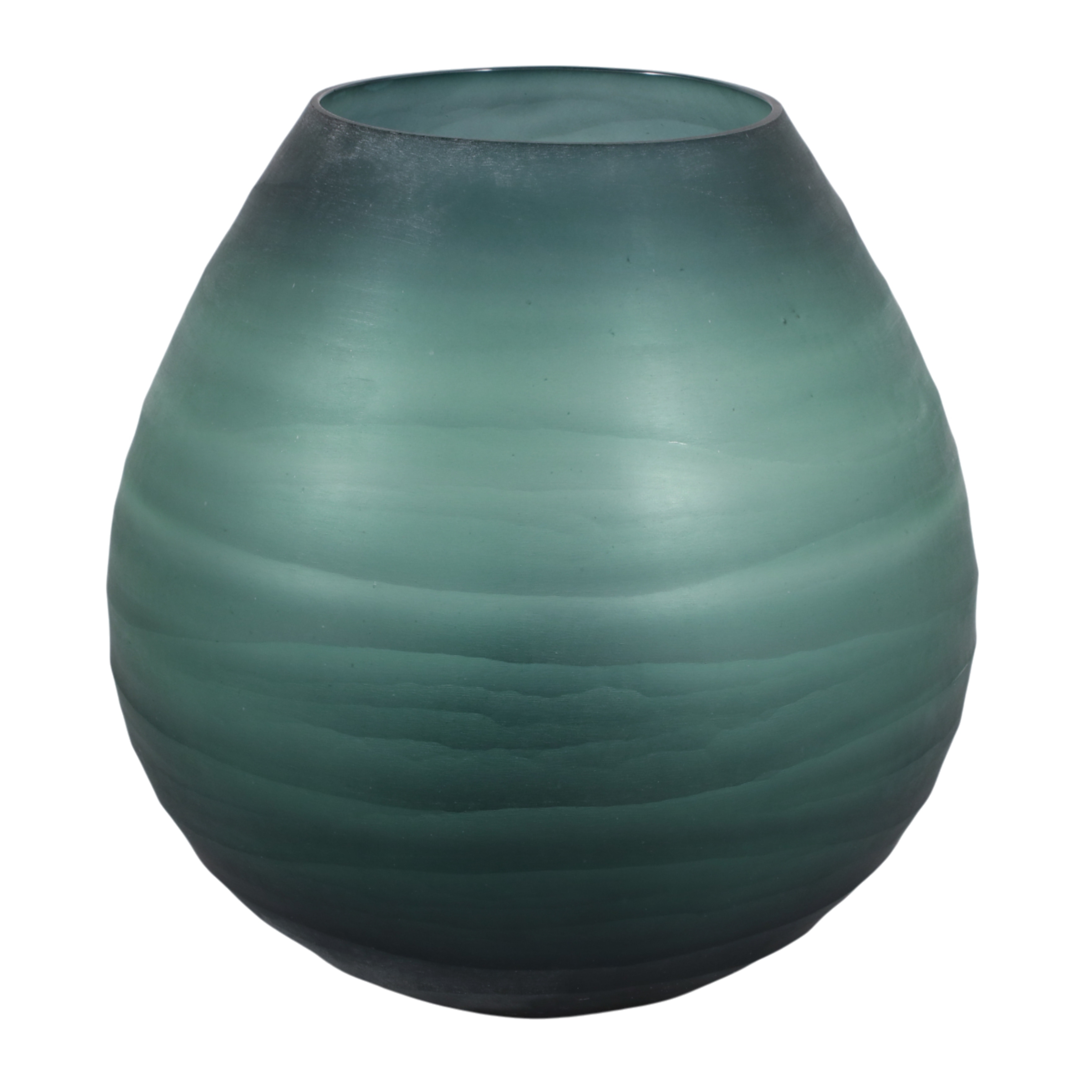 Glass Decorative Vase Modern Sleek Curved Silhouette Minimalist Design