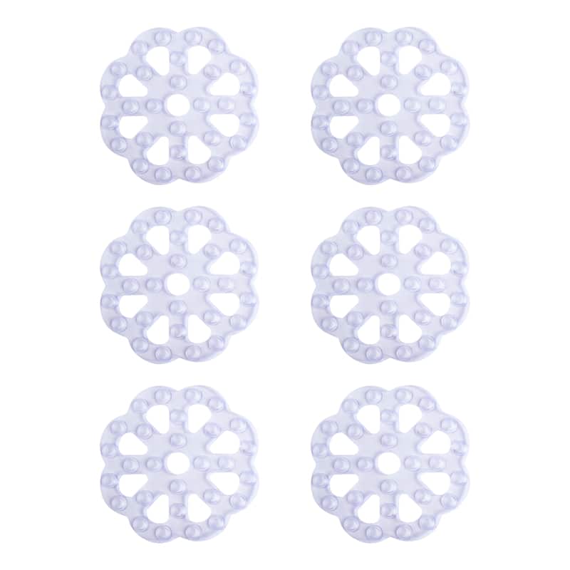 Kenney Suction Cup Bath Mat Treads, 6-Pack
