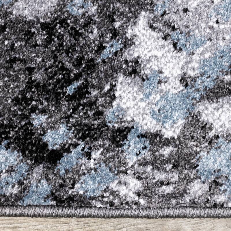 Dayton Collection - Blue/Grey Abstract Rug