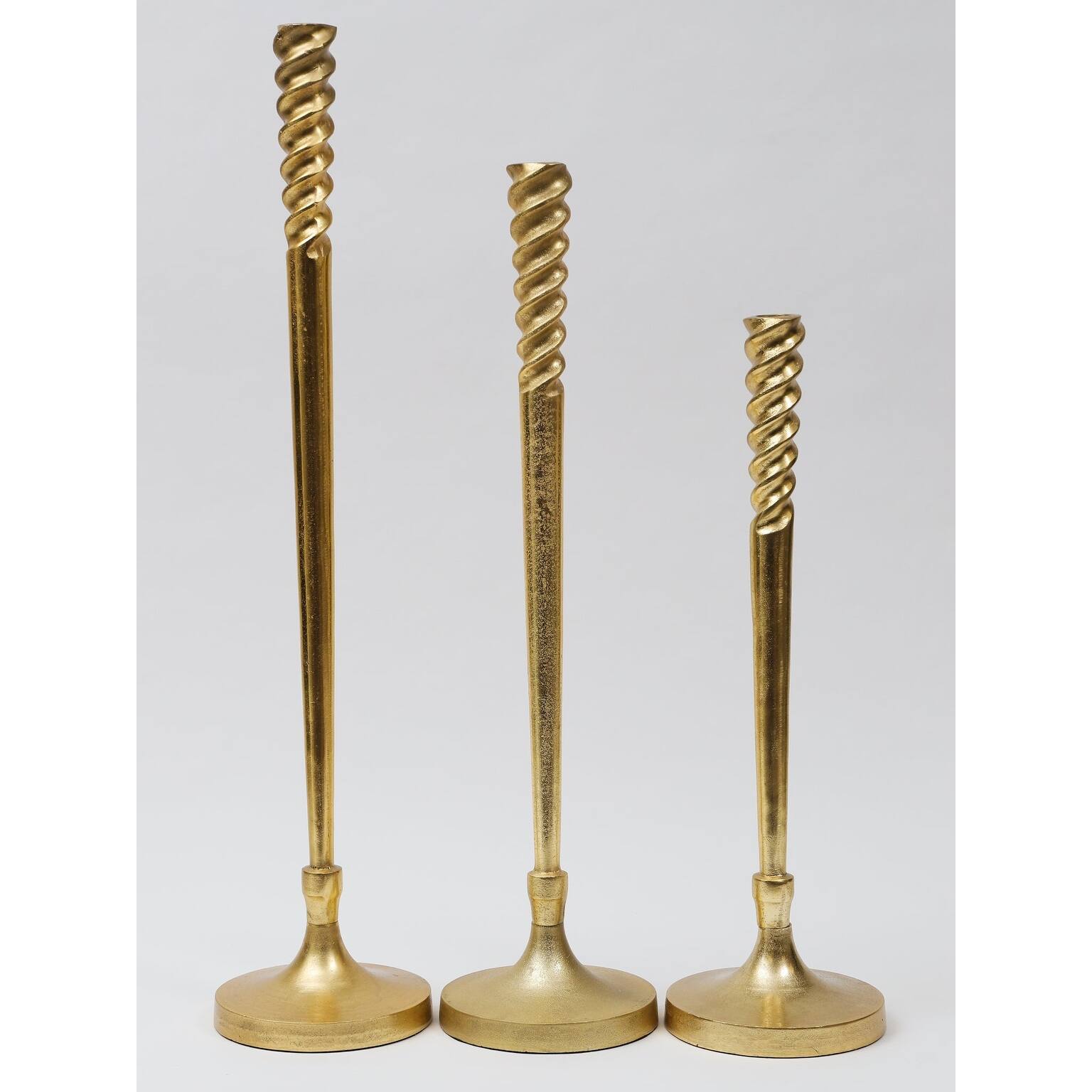 Spiral Design Gold Geometric Candlestick Bed Bath & Beyond 36070500