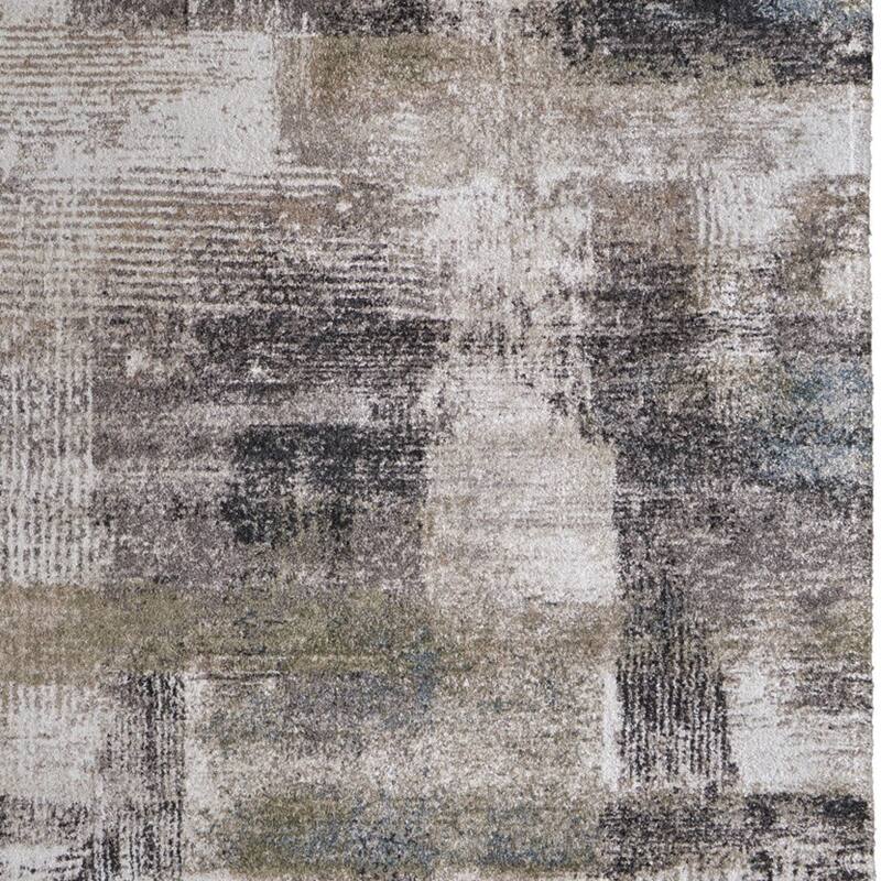 HomeRoots Abstract Industrial Rectangle Area Rug