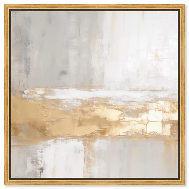 Melted Goldscape III Canvas by Art Remedy - Gold - 30" x 30"