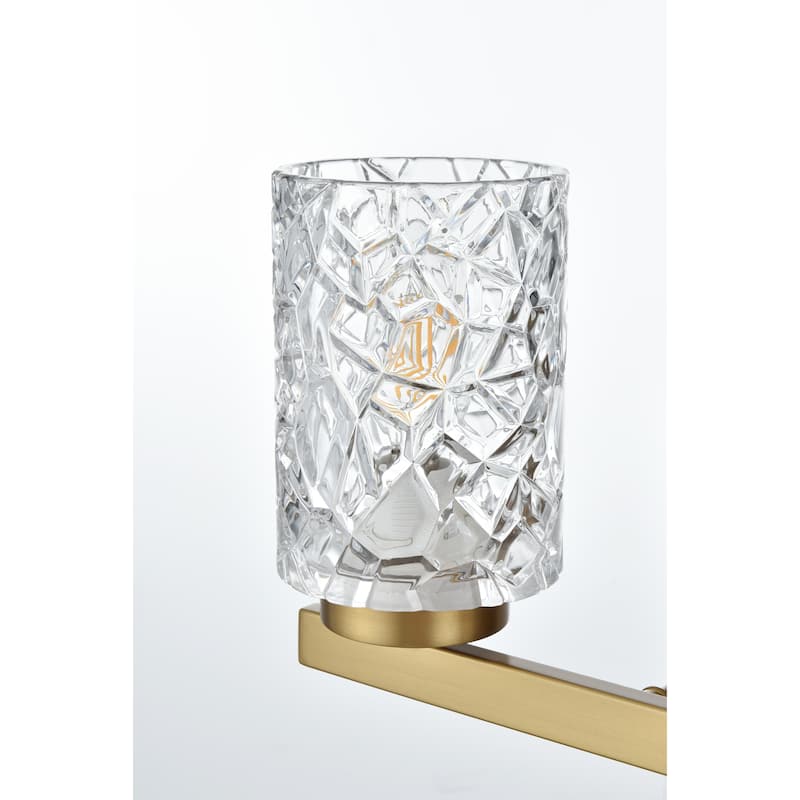 Cara 2 Light Bath Sconce with Clear Shade