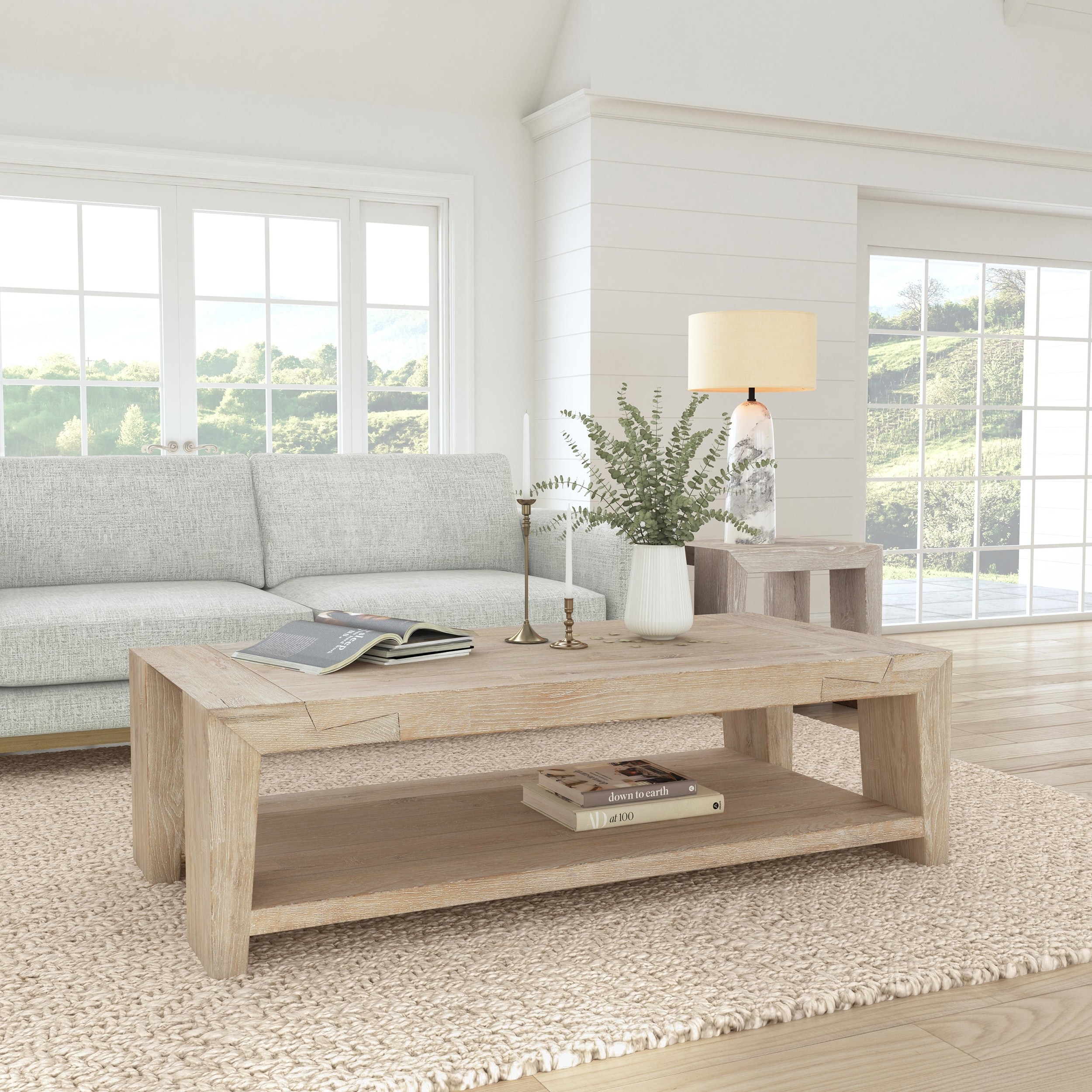 Classic Home Troy 60" Oak Coffee