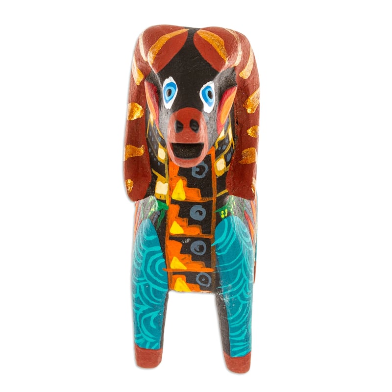 Novica Handmade Glorious Sheep Wood Alebrije Figurine