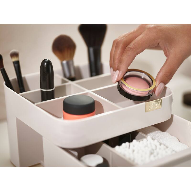 Joseph Joseph Viva Cosmetic Makeup Organizer with Drawer - Shell