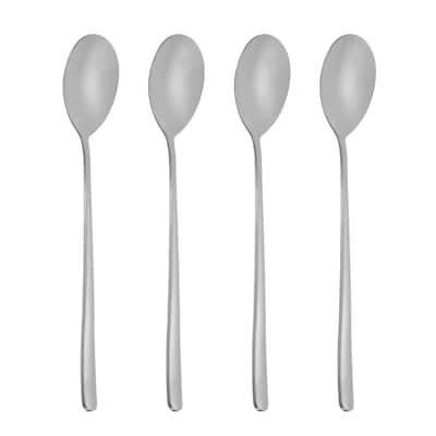 Long Handle Iced Tea Spoon, 4 Pcs 8" Stainless Steel Long Spoons