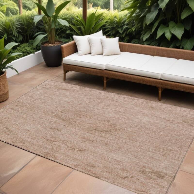 HomeRoots Floral Traditional Rectangle Outdoor Rug - 9' X 12'