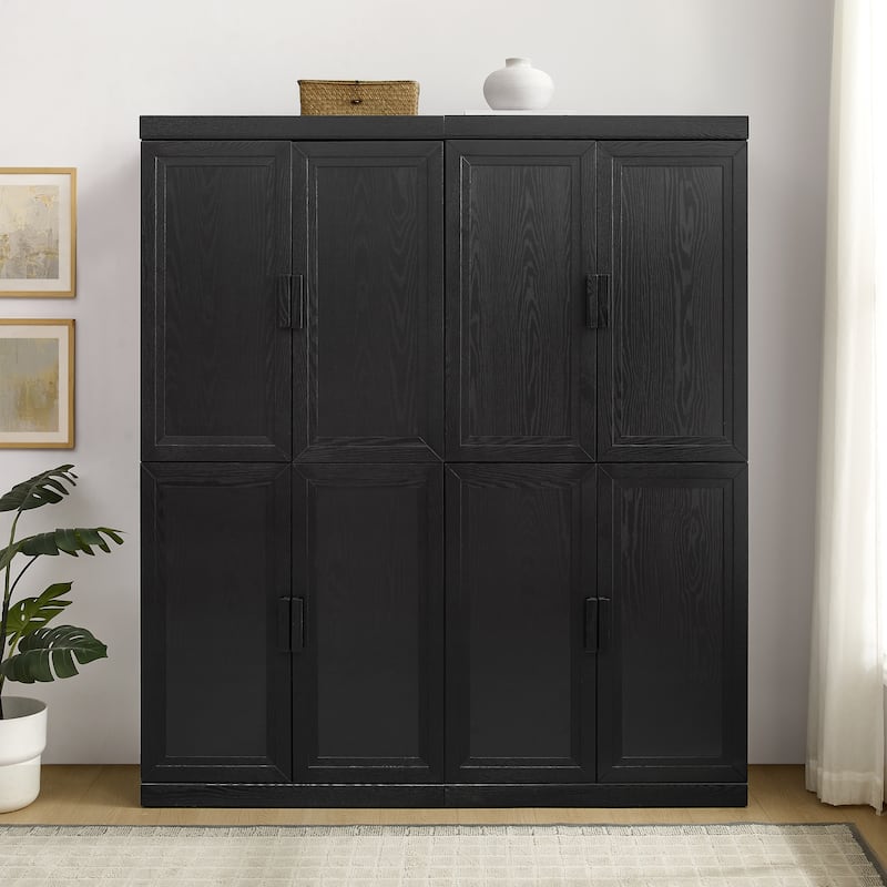 Crosley Essen 2Pc Kitchen Pantry Storage Cabinet Set