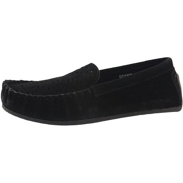 black suede moccasins womens