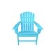preview thumbnail 1 of 14, Outdoor Resin Wood Folding Adirondack Chair Blue