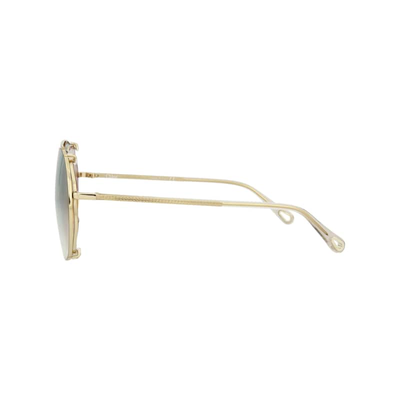 Chloé Round-Frame Metal Sunglasses