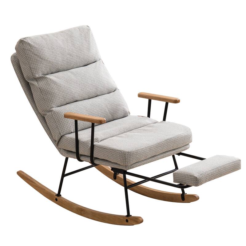 Gliding Rocking Chair with High Back