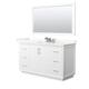 Option White / Giotto Quartz Top / Brushed Nickel