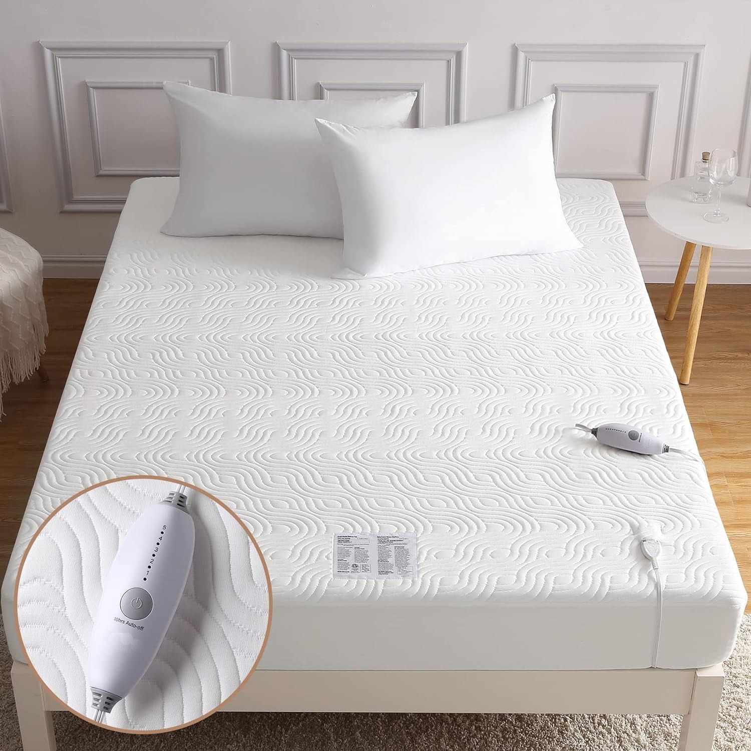 Air Layer Heated Mattress Pad Electric Bed Warmer with 5 Heat Settings 10H Auto Off Electric Bed Warmer Machine Washable On Sale Bed Bath Beyond 39618386
