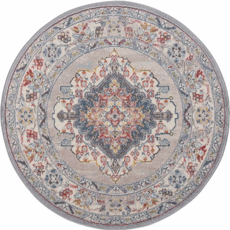 Hauteloom Haymond Hallway, Kitchen Runner Rug - Brick Red, Charcoal, Cream - 2'7" x 10'