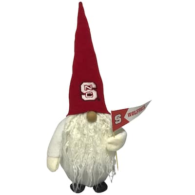 12 inch North Carolina State Gnome - white