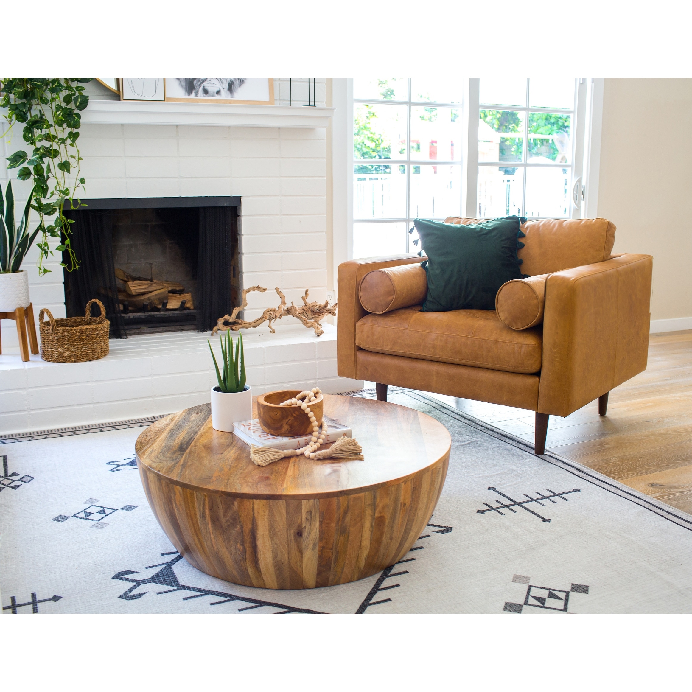 Poly & Bark Napa Lounge Chair - Genuine Italian Leather