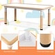 preview thumbnail 10 of 31, Gymax Kids Height Adjustable Table and 4 Chairs Set with Graffiti