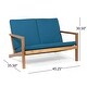 preview thumbnail 19 of 25, Leah Outdoor 4 Seater Chat Set with Cushions by Christopher Knight Home