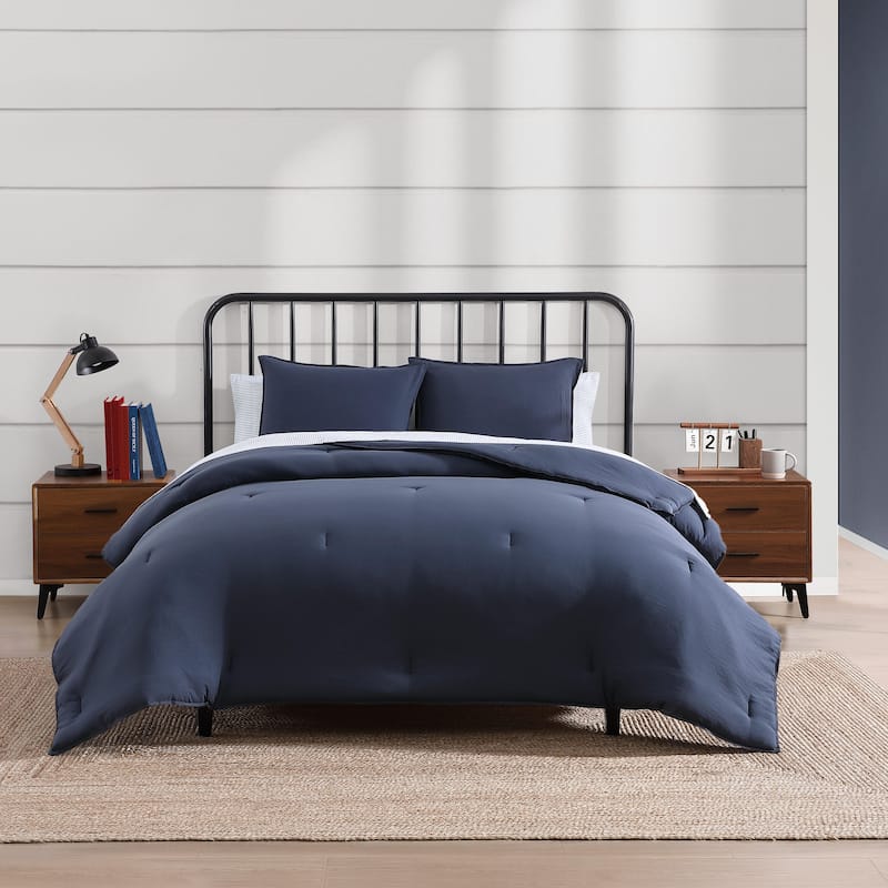Tommy Hilfiger Solid Reversible Comforter Bonus Set