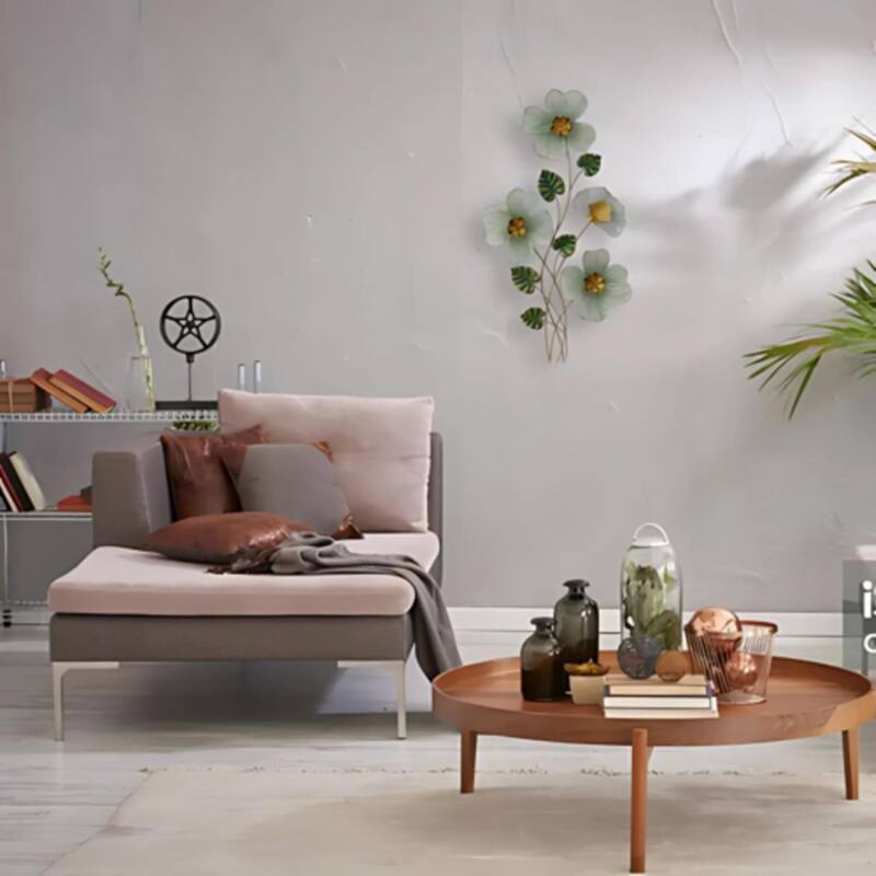 Aria Home 3D Daffodil Wall Art Vertical Floral Metal Sculpture Decor