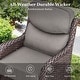 preview thumbnail 113 of 187, Outdoor Patio Sofa Swivel Chair with 6-Inch Thick Cushions Set