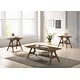 preview thumbnail 14 of 38, Roundhill Furniture Arona Mid-Century Modern Wood 3-Piece Coffee Table Set Walnut