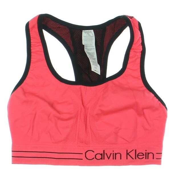 calvin klein performance reversible racerback sports bra