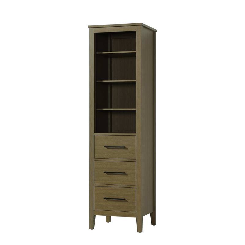 Laura 16-28 Inch Open Shelving Bath Storage Cabinet