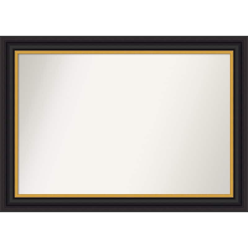Sierra Non-Beveled Wood Framed Bathroom Vanity Wall Mirror