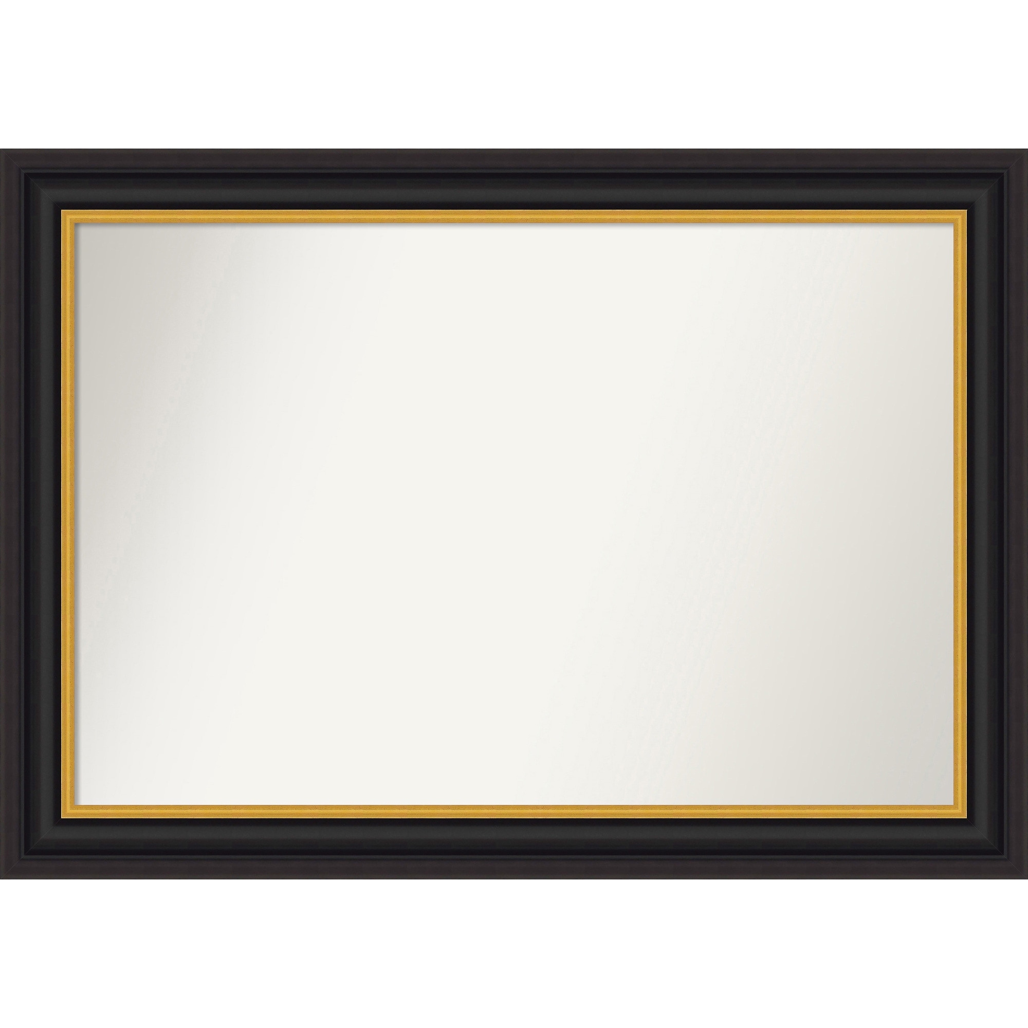 Sierra Non-Beveled Wood Framed Bathroom Vanity Wall Mirror