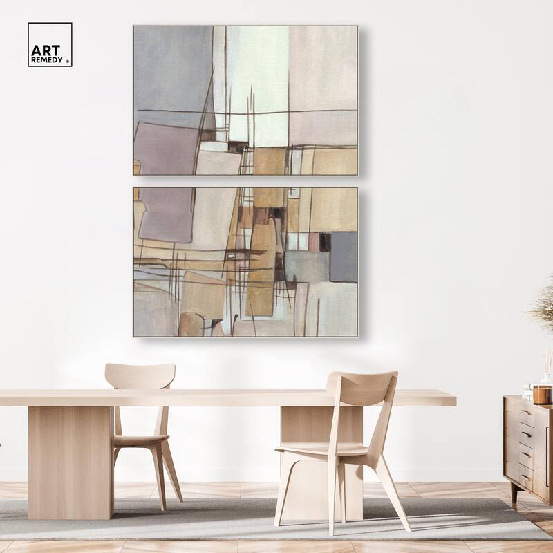 Unspoken Thoughts I Canvas Set of 2 by Art Remedy