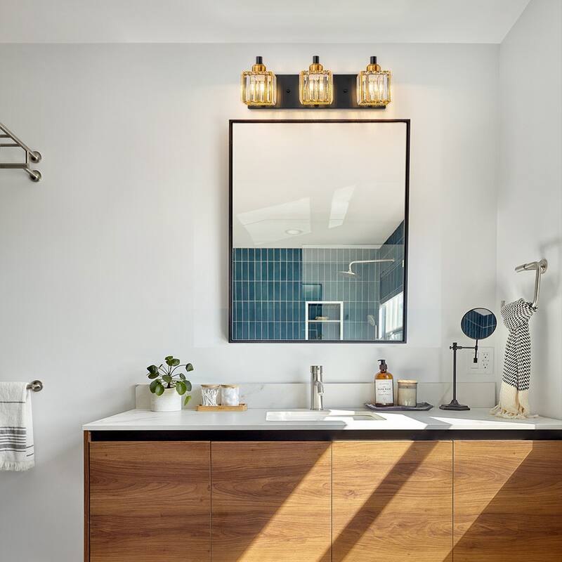 Modern 3/4/5-lights Crystal Bathroom Light Fixtures