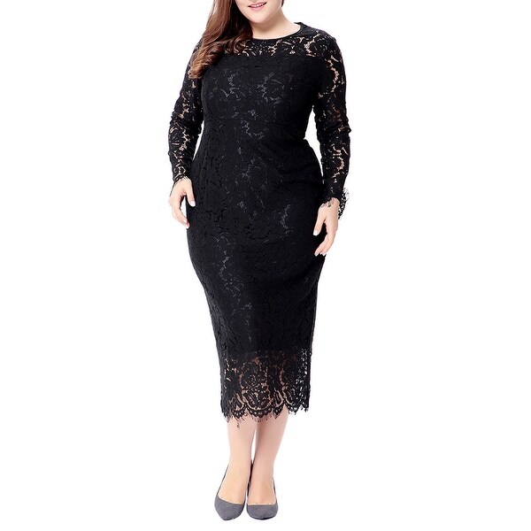 black formal one piece