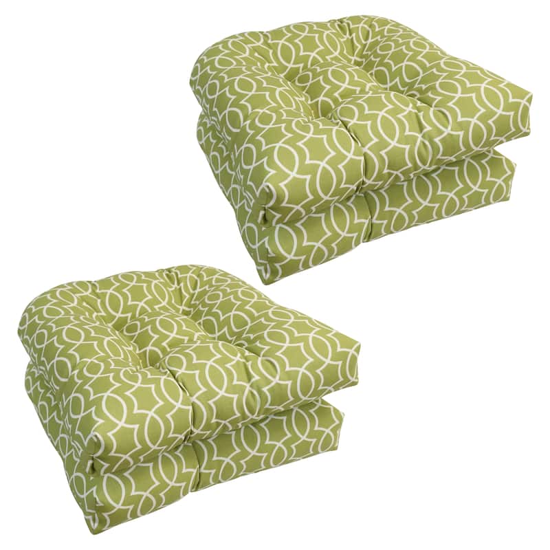 19-inch U-Shaped Dining Chair Cushions (Set of 4) - Titan Kiwi