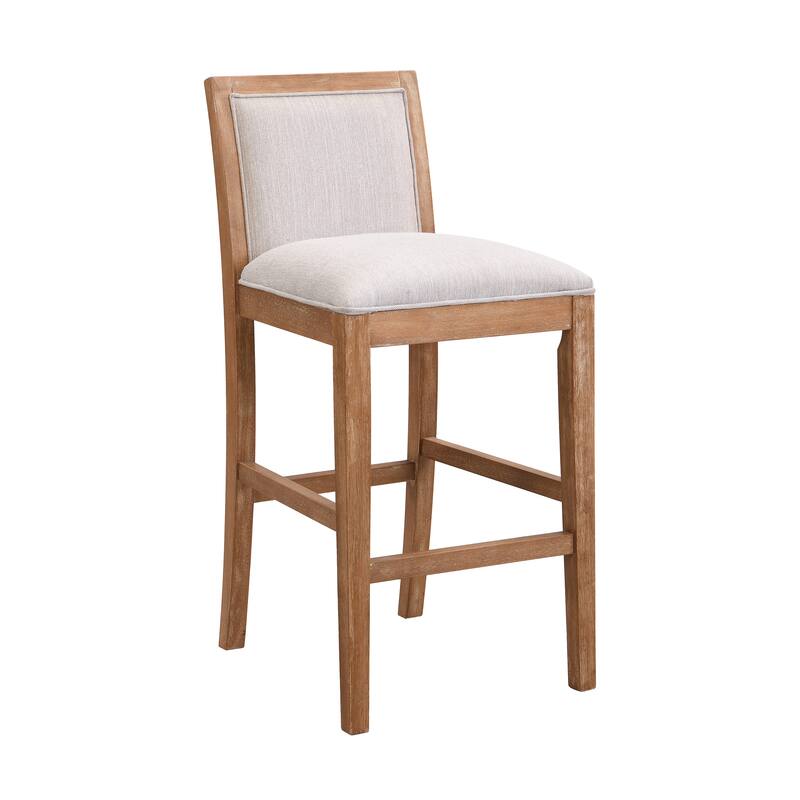 Kyrren Modern Upholstered 30.5-Inch BarStools with Cushioned Seat and Back, Set of 2 by Christopher Knight Home