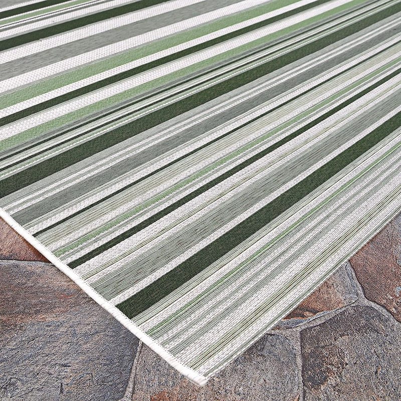 Dream Decor Rugs Gelato Summer Striped Bliss Indoor Outdoor Area Rug