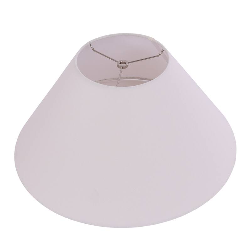 Modern Ceramic Table Lamp with Cone Linen Shade