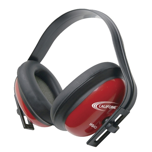 Califone HS40 26db Hearing Safe Hearing Protector Headphones for Kids (Red)