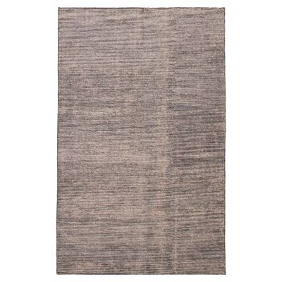 ECARPETGALLERY Hand-knotted Loreto Grey Silk Rug - 5'9 x 9'0
