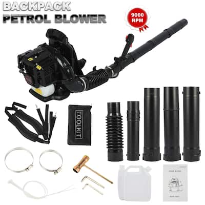 Backpack Leaf Blower, 63cc 2-Cycle Gas Leaf Blower, 650 CFM Cordless ...