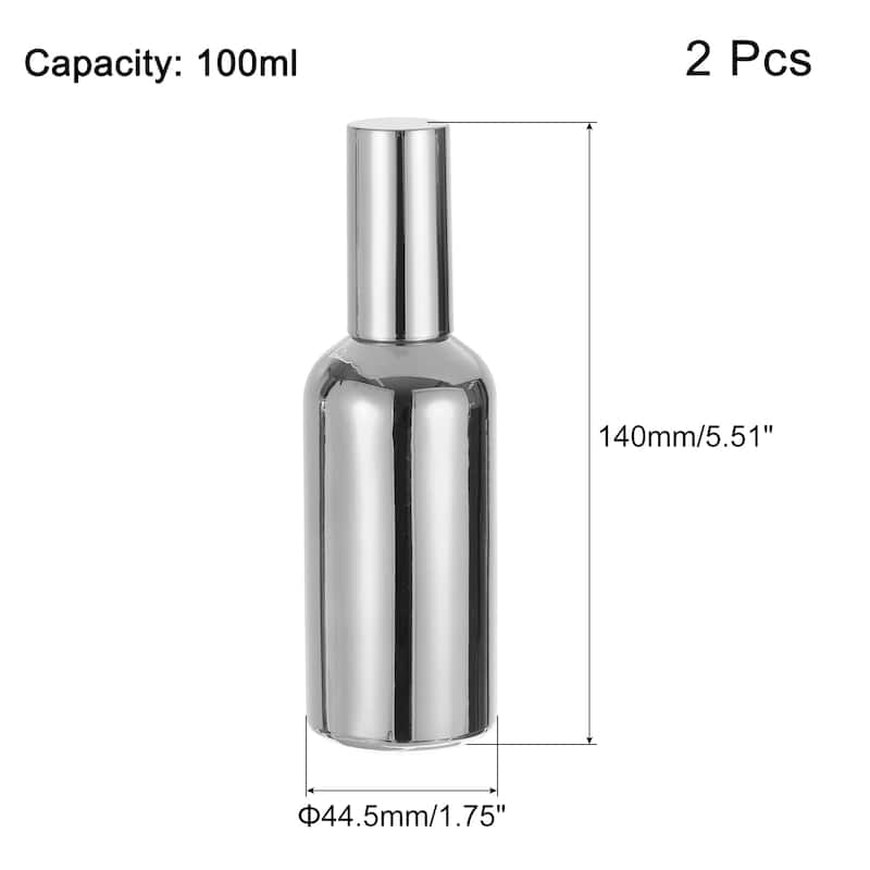 Cocktail Sprayer, 2pcs 100ml Stainless Steel Martini Vermouth Spray - Silver Tone
