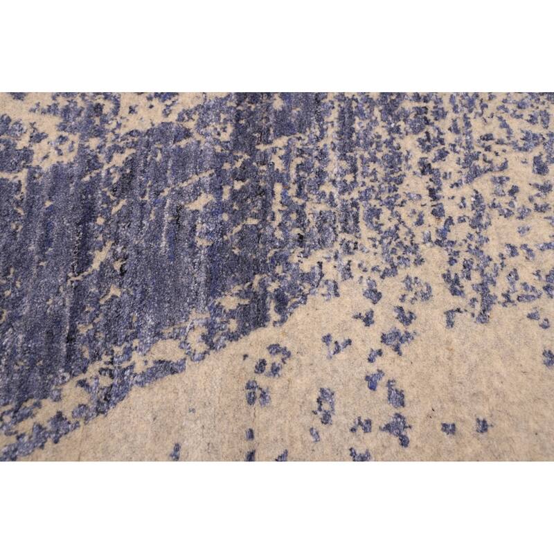 ECARPETGALLERY Hand Loomed Elysian Indigo Rug - 8'0 x 9'10