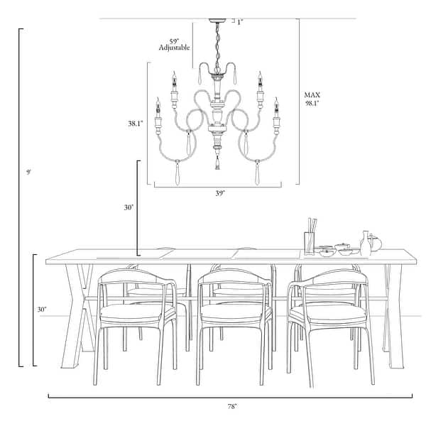dimension image slide 0 of 4, The Gray Barn Farmhouse Wood Chandelier French Country Classic Lights for Dining Room