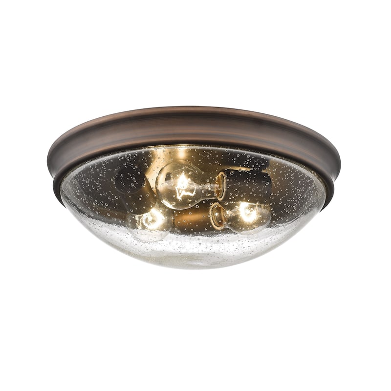 Millennium Lighting Metal 3 Light Flushmount Ceiling Light - Rubbed Bronze