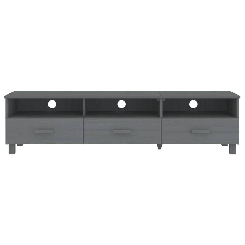 vidaXL TV Stand TV Console Sideboard TV Unit Cupboard HAMAR Solid Wood Pine - 62.2"x15.7"x15.7"