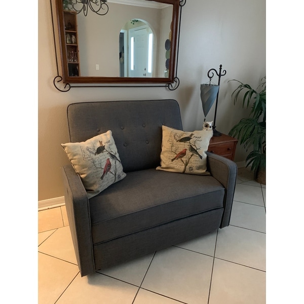 Christopher knight home callade buttoned fabric reclining shop loveseat