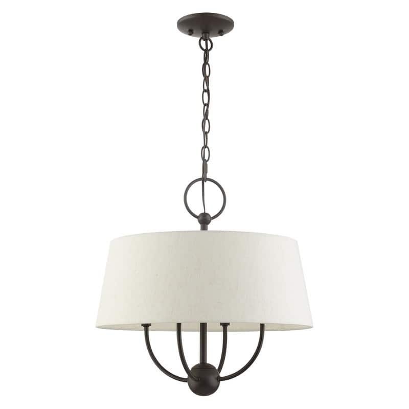 Livex Lighting 4-light English Bronze Pendant Chandelier, 49444-92 - 18"W x 18.75"H